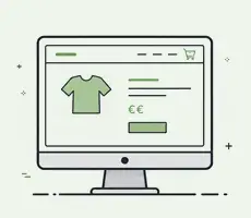 Illustration d’une boutique en ligne pour vendre des produits à Andrézieux-Bouthéon