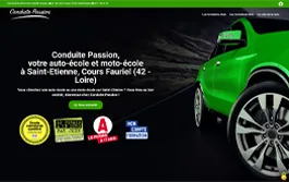 Site internet réalisé pour l’auto-école Conduite Passion à Saint-Étienne
