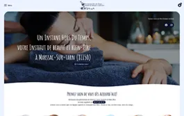 Site internet réalisé pour l'institut de beauté et de bien-être Un Instant Hors du Temps à Marssac-sur-Tarn
